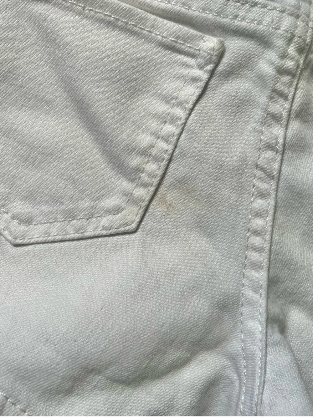 GAP White Denim Regular Stretch Shortie Short Jean Shorts | Girls Size 10